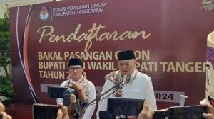 Ketua MPC Pemuda Pancasila Jadi Pendaftar Pertama Pilkada 2024 di Kantor KPU Tangerang