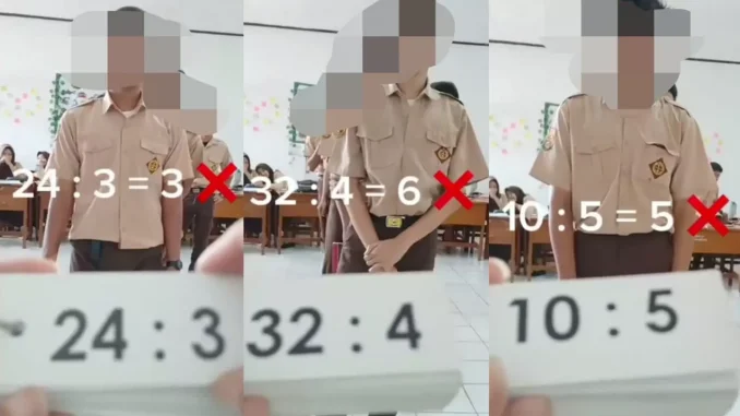 Viral Siswa SMA Tak Bisa Hitung Pembagian Dasar,