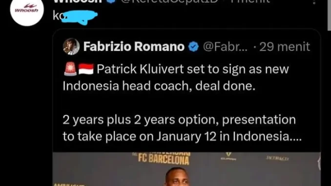 Akun X Whoosh Komentar