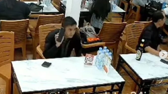 Maling Laptop Modus Geser Tas di Warkop Agam Tebet