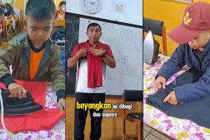 Unik! Guru SD di Cianjur Latih Siswa Menyetrika Baju Sejak Dini