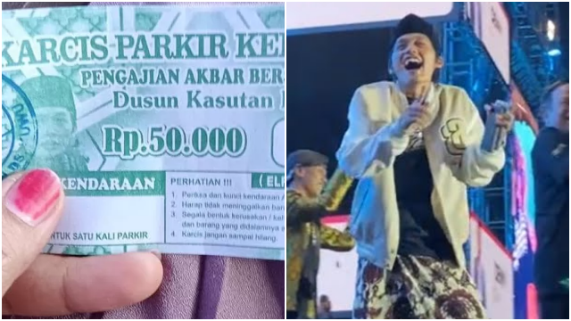 Karcis Parkir Pengajian Gus Iqdam