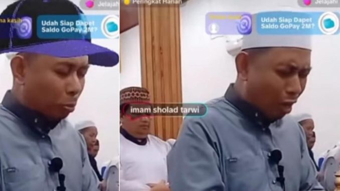 Imam Salat Tarawih Sambil Live Streaming TikTok