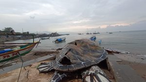 Viral Patung Penyu Rp15,6 M di Sukabumi Rusak, Ternyata Terbuat dari Kardus