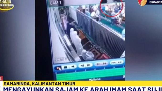 Pria Mabuk Tusuk Imam Masjid Pakai Sajam di Samarinda