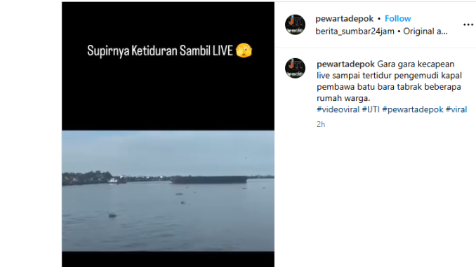 nakhoda ketiduran