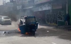 Bajaj Pemudik Lebaran di Cikarang Terbakar Saat Arus Balik ke Jakarta