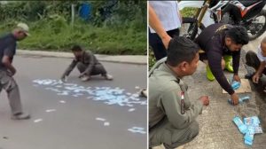 Warga Kompak Kumpulkan dan Kembalikan Utuh Uang Rp25 Juta Tercecer di Jalan ke Pemilik