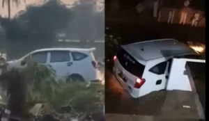 Viral Mobil Terbawa Arus Banjir Bandang di Cianjur, Ketemu di Tengah Sawah