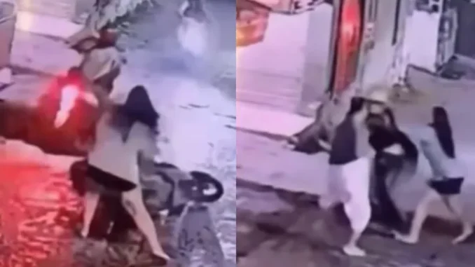 Aksi Ibu Muda Gagalkan Curanmor di Bandung Terekam CCTV