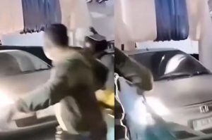 Viral Tenda Hajatan di Tengah Jalan di Terobos Pengendara Mobil