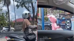 Viral Seorang Ibu di Pekanbaru Tega Suruh Anaknya Mengemis, Diantar Pakai Motor