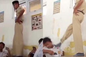 Viral Guru Tendang Kepala Siswa SMP di Demak gegara Siulan