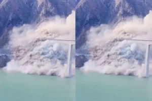 Jembatan Hongqi di China Ambruk Tak Lama Setelah Diresmikan