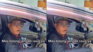 Tak terima di Tegur Lawan Arah Pengemudi Mobil Lontarkan Ucapan Rasis
